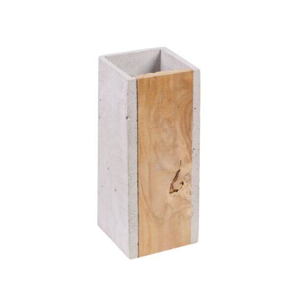 Beton-Wandleuchte Orto Teak