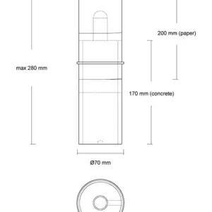 LED-Beton-Tischleuchte Papel – Bild 4