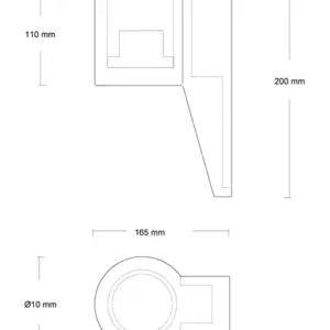 LED-Beton-Wandleuchte Projecta IP65 – Bild 3