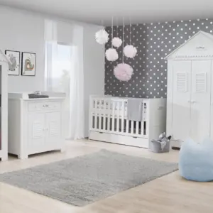 Babybett Kinderbett Juniorbett Marseille MDF 140x70 cm – Bild 2