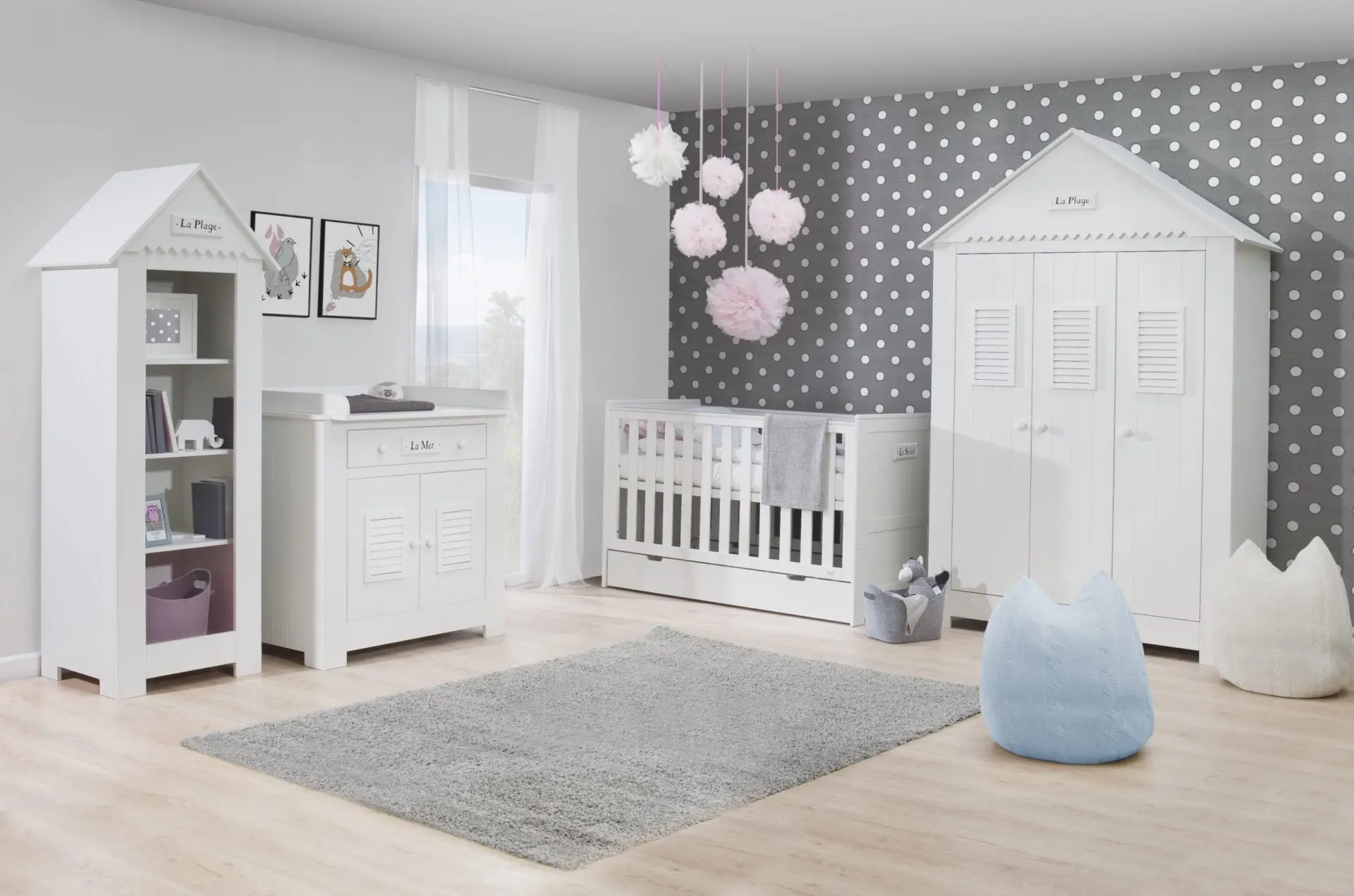Babybett Kinderbett Juniorbett Marseille MDF 140x70 cm – Bild 2