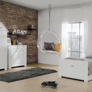 Babybett Kinderbett Juniorbett Marseille MDF 140x70 cm