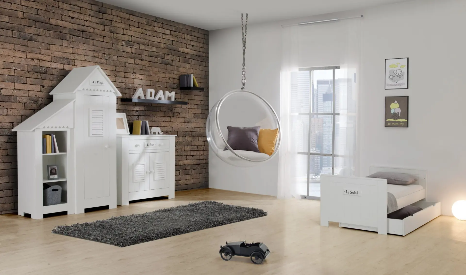 Babybett Kinderbett Juniorbett Marseille MDF 140x70 cm – Bild 5