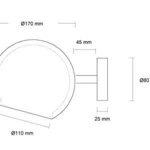Beton-Wandleuchte Superfly W – Bild 5