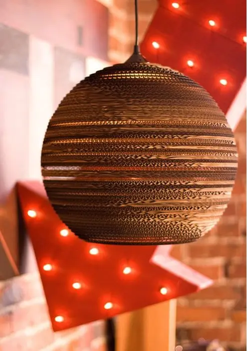 Öko-Hängelampe Scraplight Moon Graypants