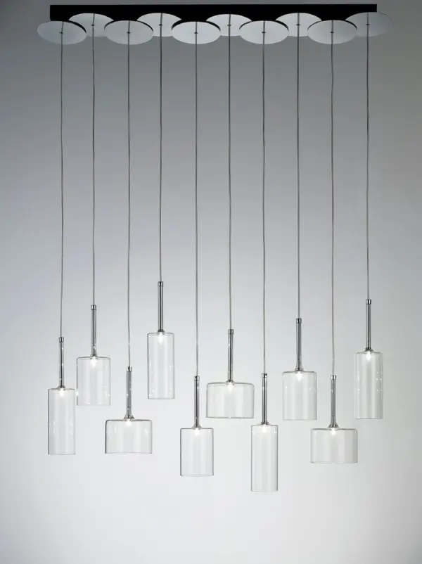 Exklusive Glas-Hängeleuchte Spillray 10 Axo Light