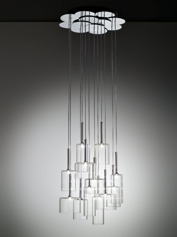 Dekorative Glas-Hängeleuchte Spillray 12 Axo Light