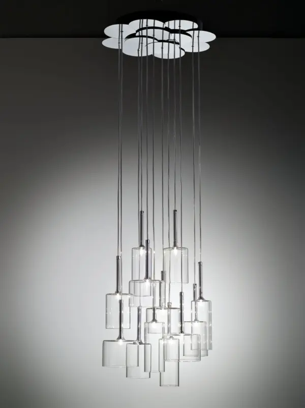 Dekorative Glas-Hängeleuchte Spillray 12 Axo Light
