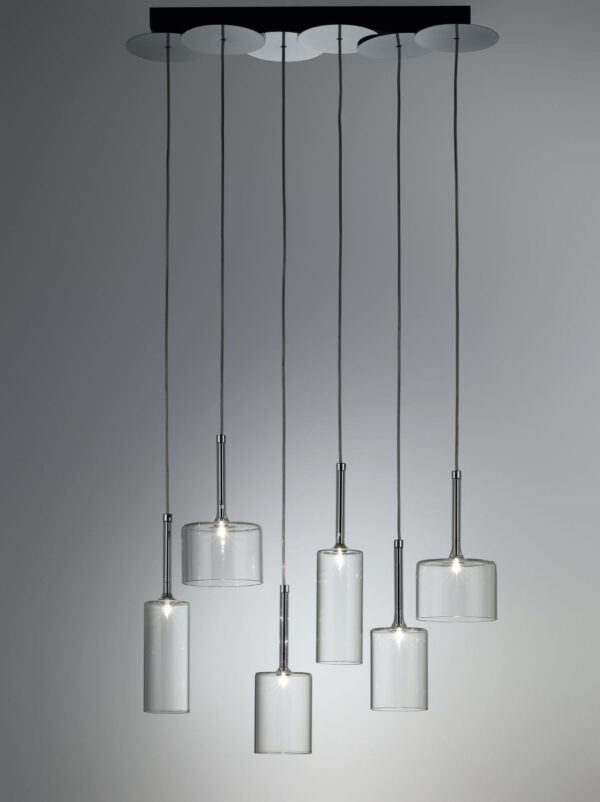 Exklusive Glas-Hängeleuchte Spillray 6 Axo Light