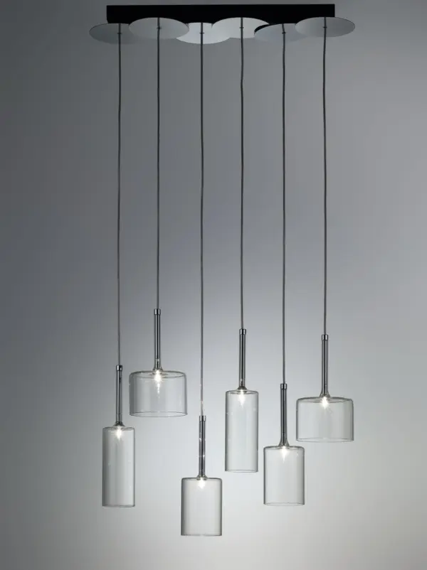 Exklusive Glas-Hängeleuchte Spillray 6 Axo Light