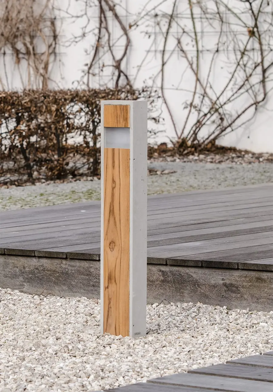 Beton-Gartenlampe-LED Totem Slim IP65 – Bild 1