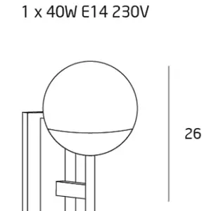 Elegante Wandleuchte Dallas IP44 – Bild 6