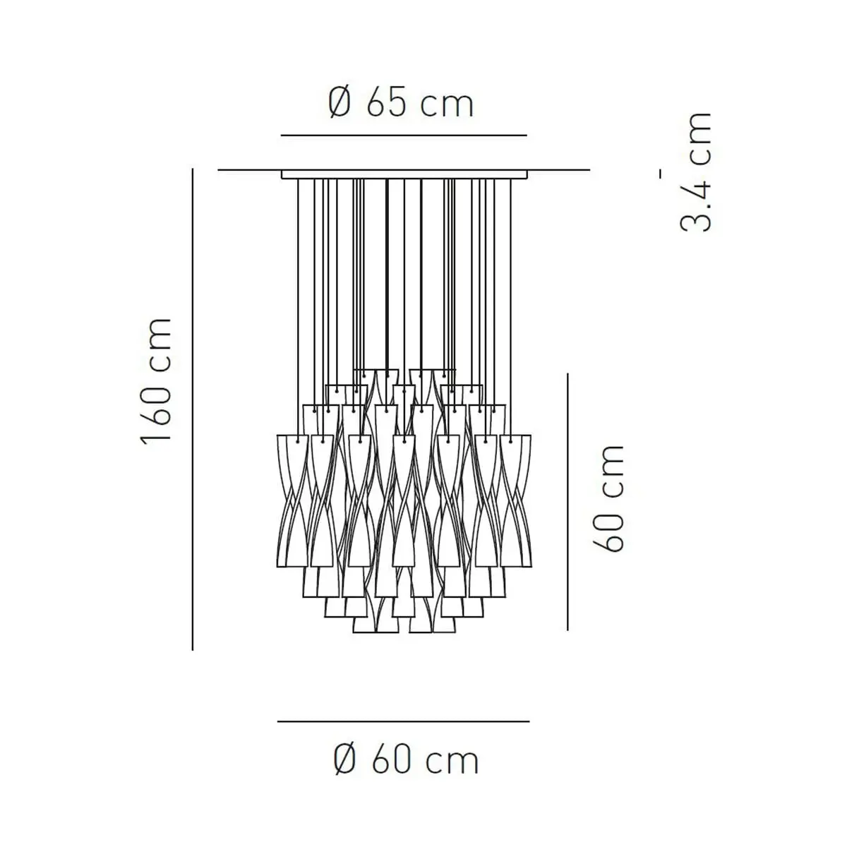 Einzigartige Hängeleuchte Aura 60 Axo Light – Bild 8