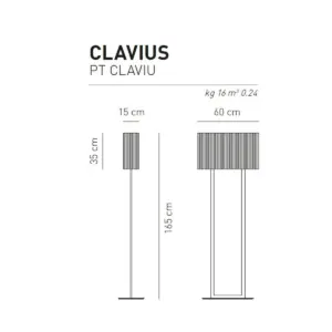 Lampenschirm für Stehleuchte Clavius Axo Light Farbe Weiß – Bild 4