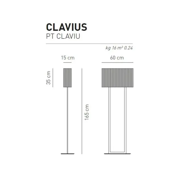 Lampenschirm für Stehleuchte Clavius Axo Light Farbe Weiß