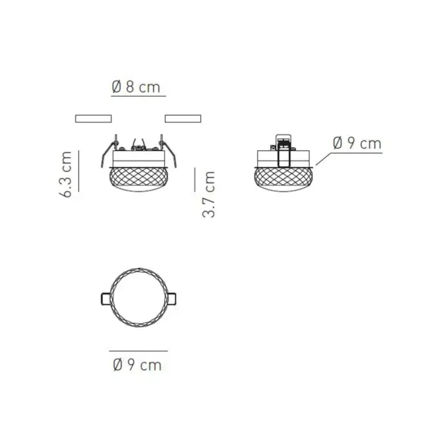 Dekorative LED-Einbaulampe Fairy Axo Light