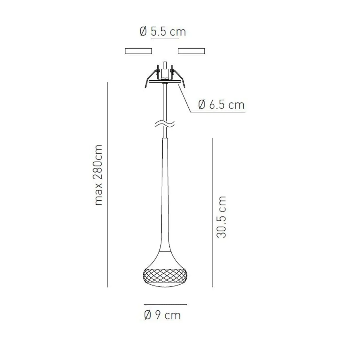 Stilvolle LED-Hängeleuchte Fairy Einbauversion Axo Light – Bild 7