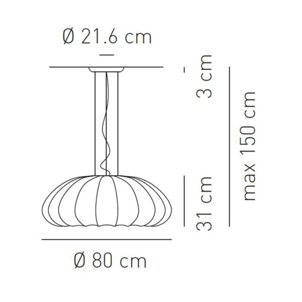 Attraktive Designer-Hängeleuchte Muse Axo Light