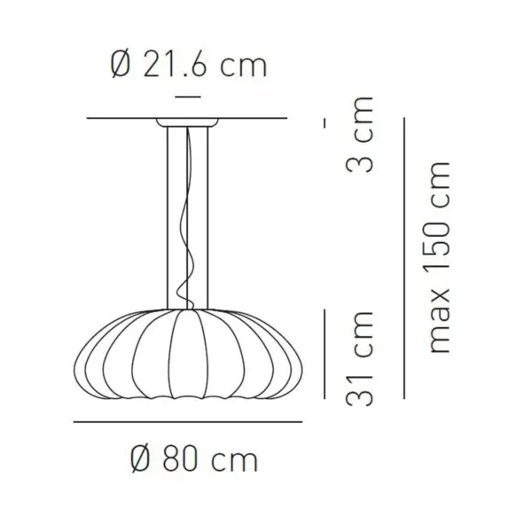 Attraktive Designer-Hängeleuchte Muse Axo Light
