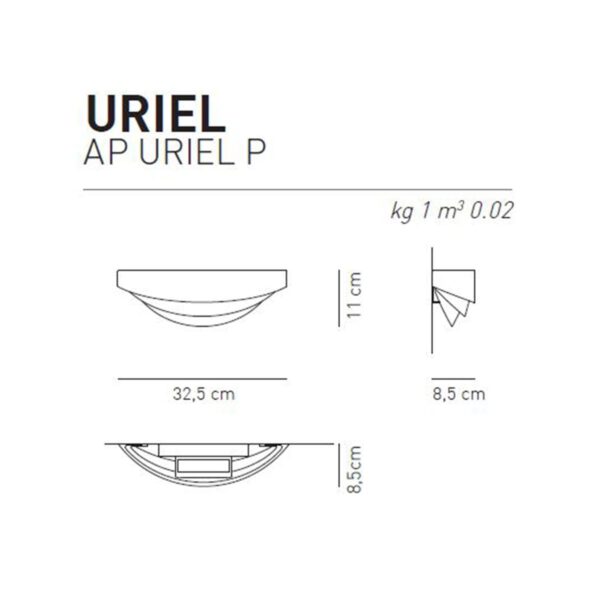 Bezaubernde Wandleuchte Uriel P Axo Light