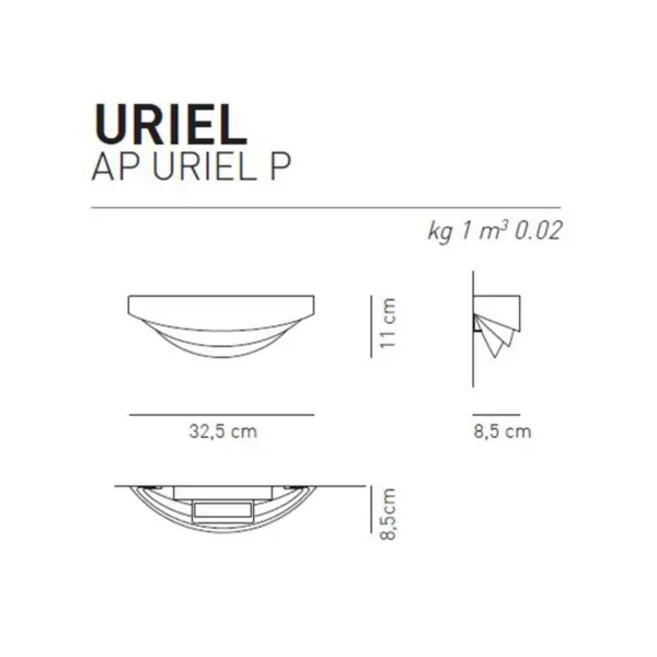 Bezaubernde Wandleuchte Uriel P Axo Light