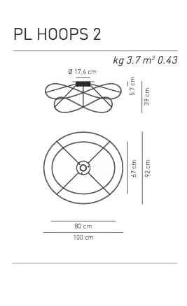 Einzigartige LED-Deckenleuchte Hoops 2 Axo Light