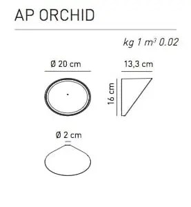Moderne einflammige LED-Wand-/Deckenleuchte Orchid Axolight – Bild 28