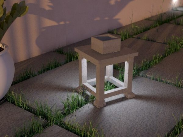 LED-Beton-Außenleuchte Lantern IP65