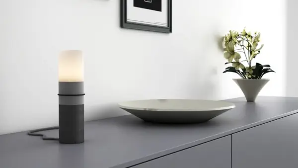 LED-Beton-Tischleuchte Papel