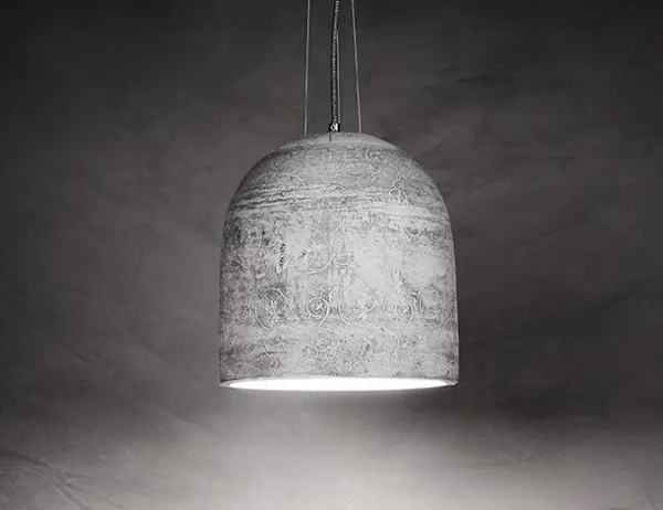 Beton-Hängeleuchte Hedera