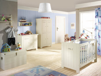 Babybett Barcelona Kiefernholz 120x60 cm Perle