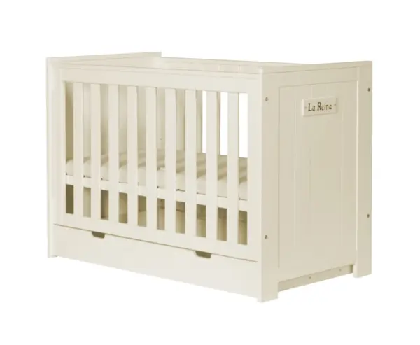Babybett Barcelona Kiefernholz 120x60 cm Perle