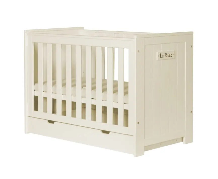 Babybett Barcelona Kiefernholz 120x60 cm Perle – Bild 7