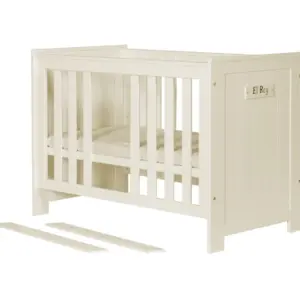 Babybett Barcelona Kiefernholz 120x60 cm Perle – Bild 4