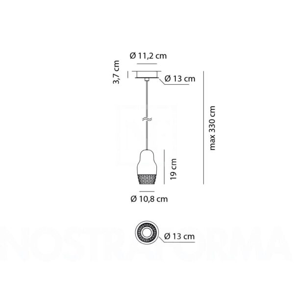 Traumhafte LED-Hängeleuchte Fedora Axo Light
