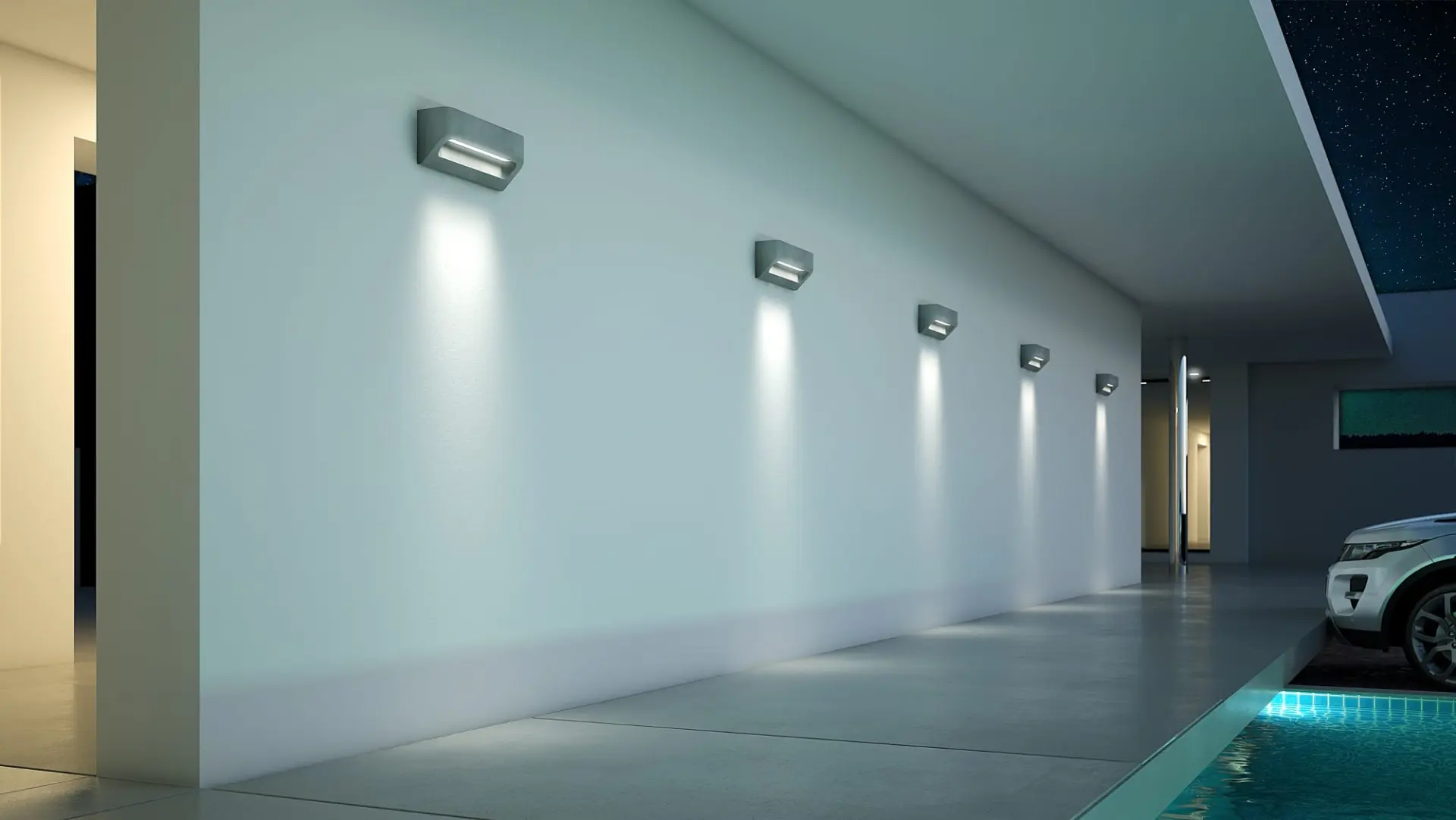 LED-Beton-Wandleuchte Desmi IP65 – Bild 2