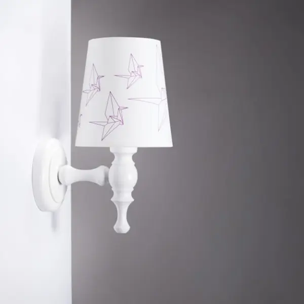 Wandleuchte Kranichvögel