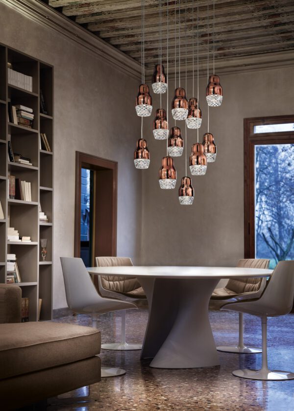 Luxuriöse LED-Hängeleuchte Fedora 12 Axo Light