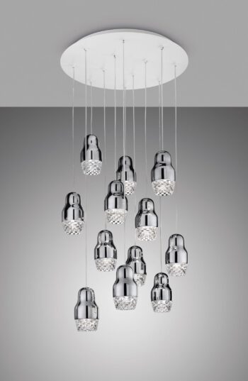 Luxuriöse LED-Hängeleuchte Fedora 12 Axo Light