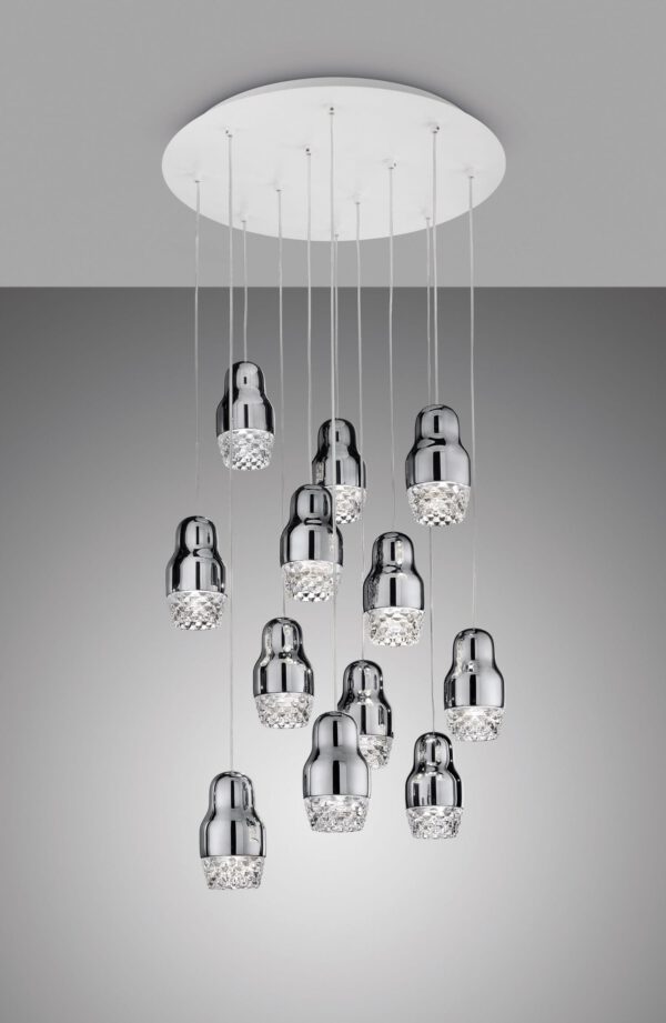 Luxuriöse LED-Hängeleuchte Fedora 12 Axo Light