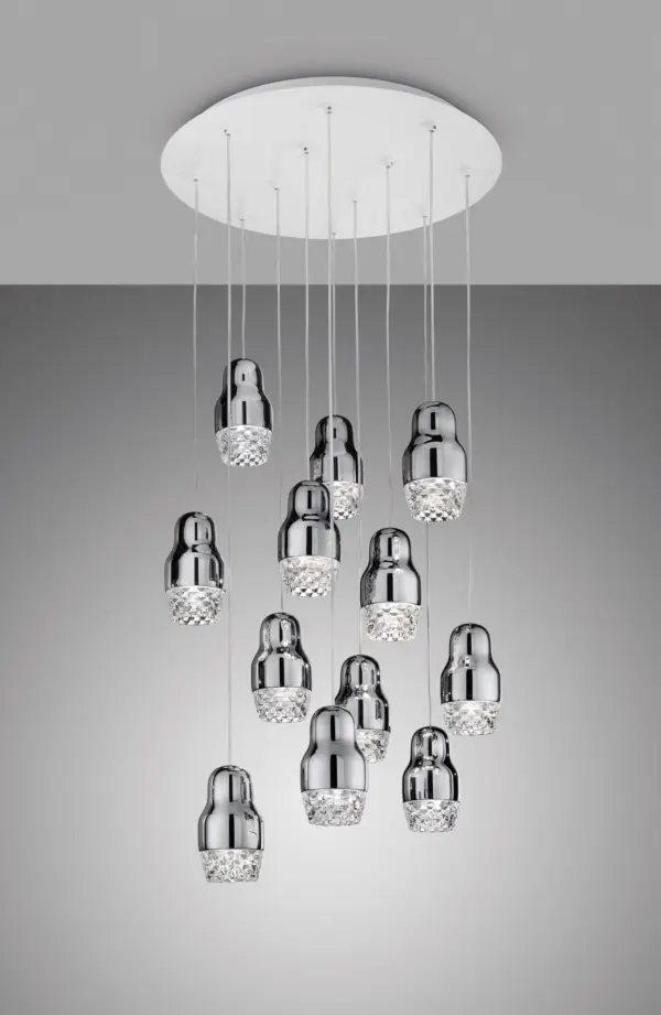 Luxuriöse LED-Hängeleuchte Fedora 12 Axo Light