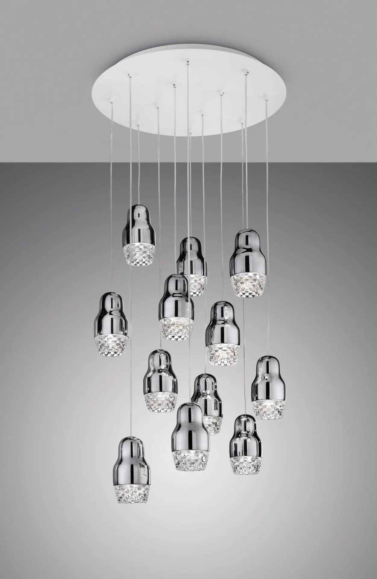 Luxuriöse LED-Hängeleuchte Fedora 12 Axo Light – Bild 1