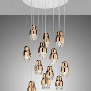 Luxuriöse LED-Hängeleuchte Fedora 12 Axo Light – Bild 2