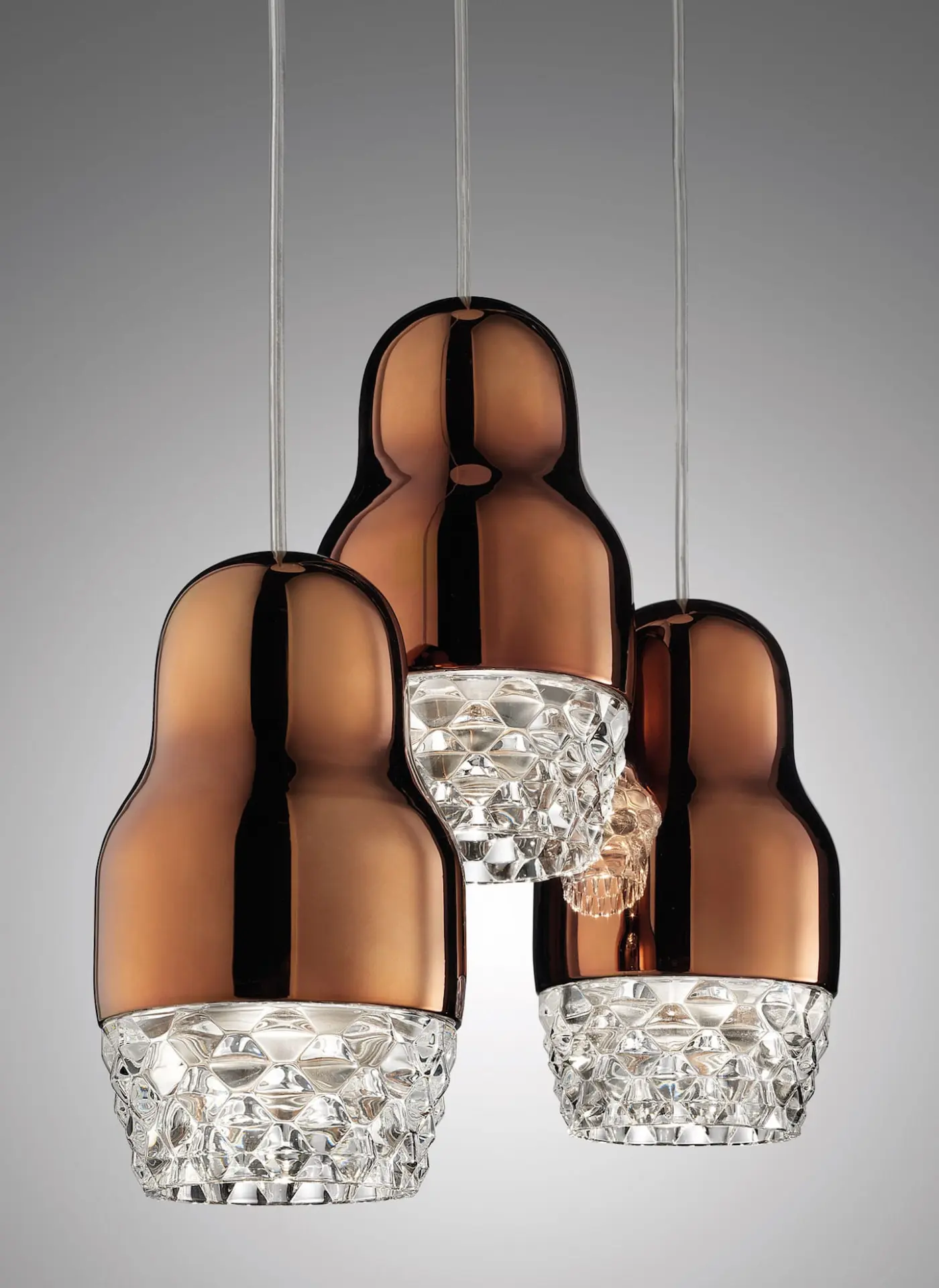 Traumhafte dreiflammige LED-Hängeleuchte Fedora Axo Light – Bild 6