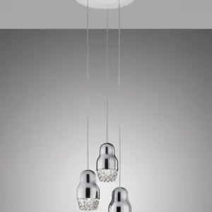 Traumhafte dreiflammige LED-Hängeleuchte Fedora Axo Light – Bild 2