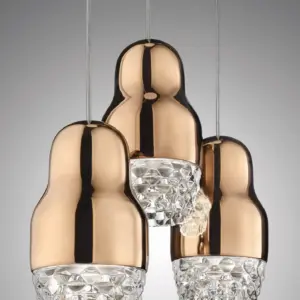 Traumhafte dreiflammige LED-Hängeleuchte Fedora Axo Light – Bild 3