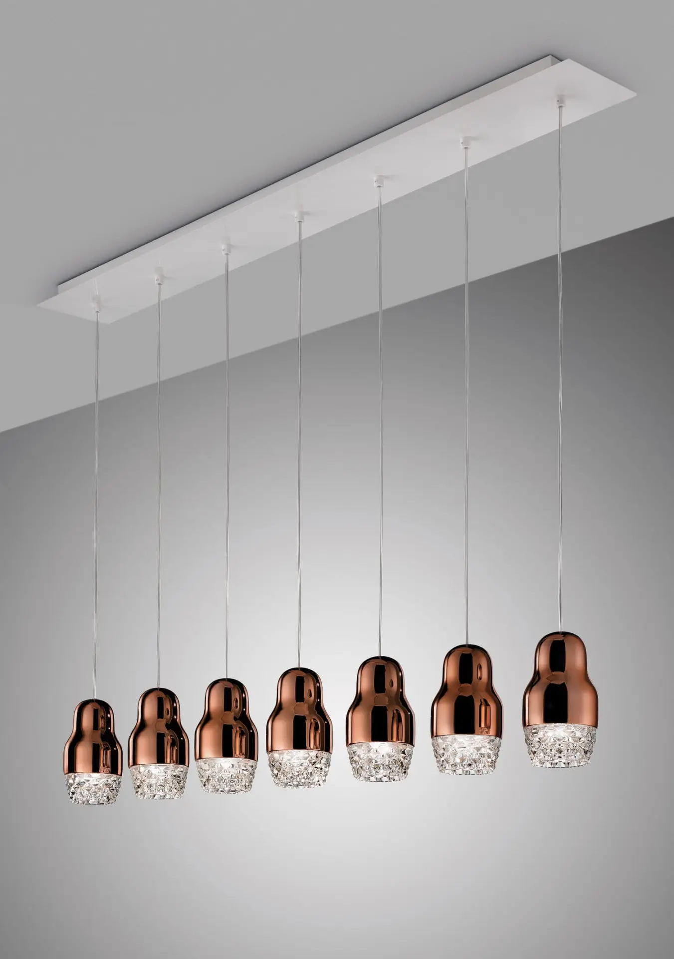 Siebenflammige Designer-LED-Hängeleuchte Fedora Axo Light – Bild 1