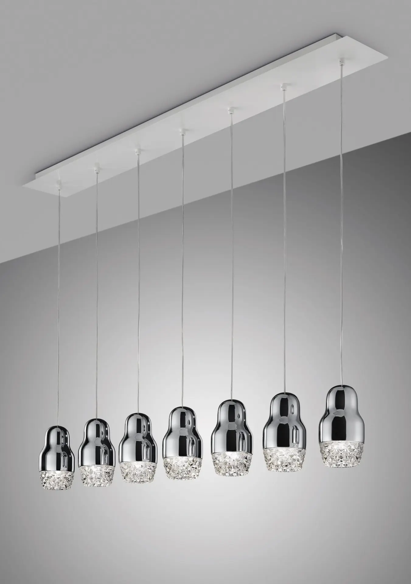Siebenflammige Designer-LED-Hängeleuchte Fedora Axo Light – Bild 2