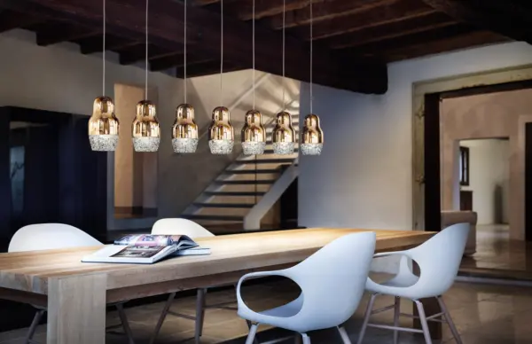 Siebenflammige Designer-LED-Hängeleuchte Fedora Axo Light