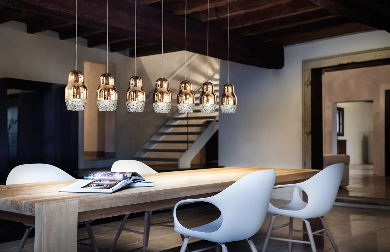 Siebenflammige Designer-LED-Hängeleuchte Fedora Axo Light – Bild 4